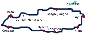 Tibet Switzerland Views Tour map