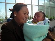 Mama Danhon and a little baby
